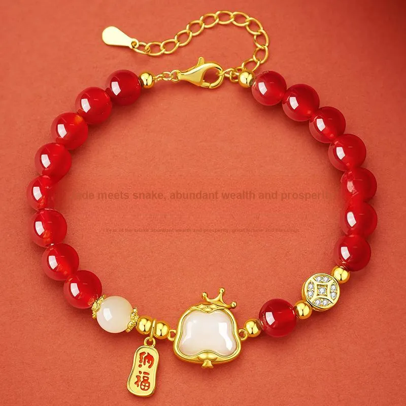 Central Fashion Bracelets Pale Greenish White Jade Women's-2