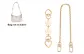 White Cherry Blossom Heart Clasp 15cm+Decorative Chain 40cm