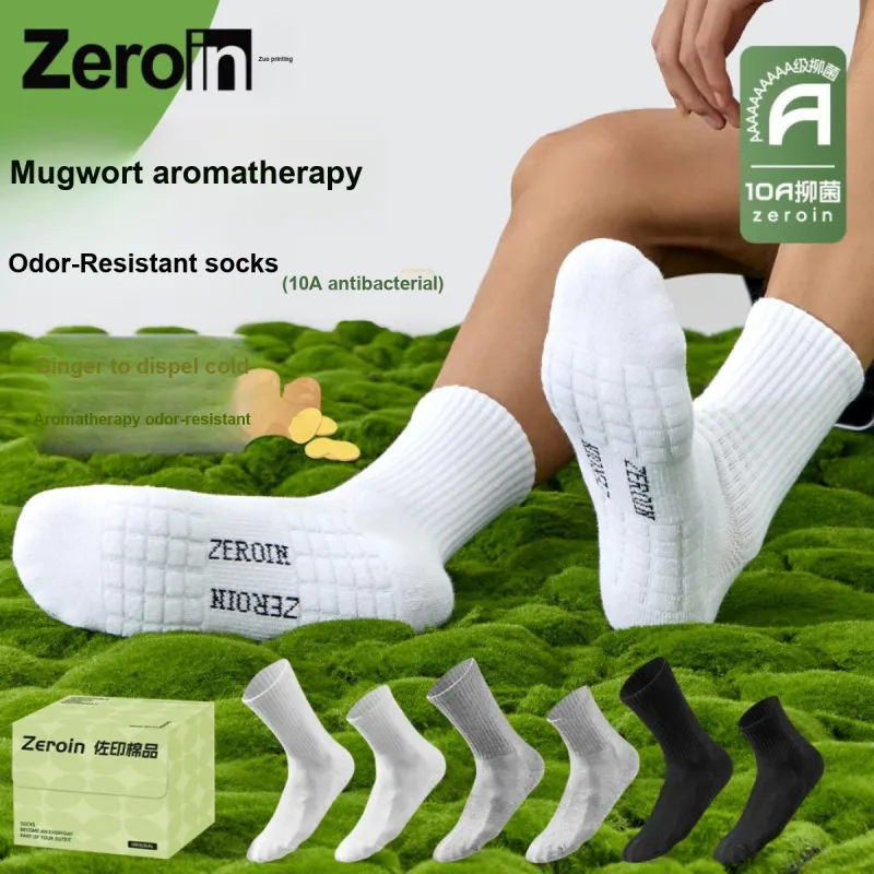 ZEROIN Mid-Calf Socks Unisex Box 4-Pack-1