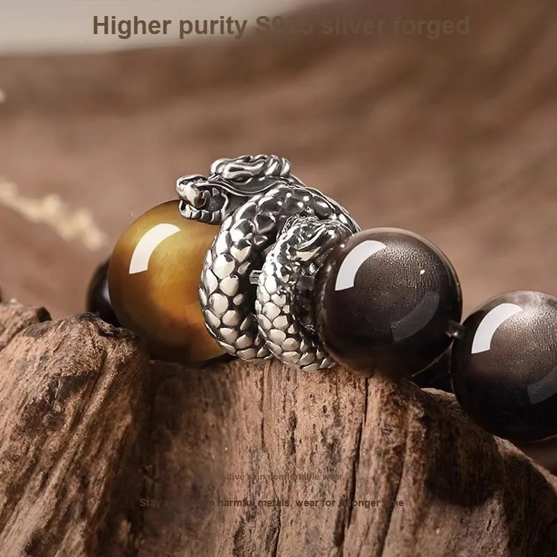 Yi Mingju Obsidian Bracelets Unisex-3