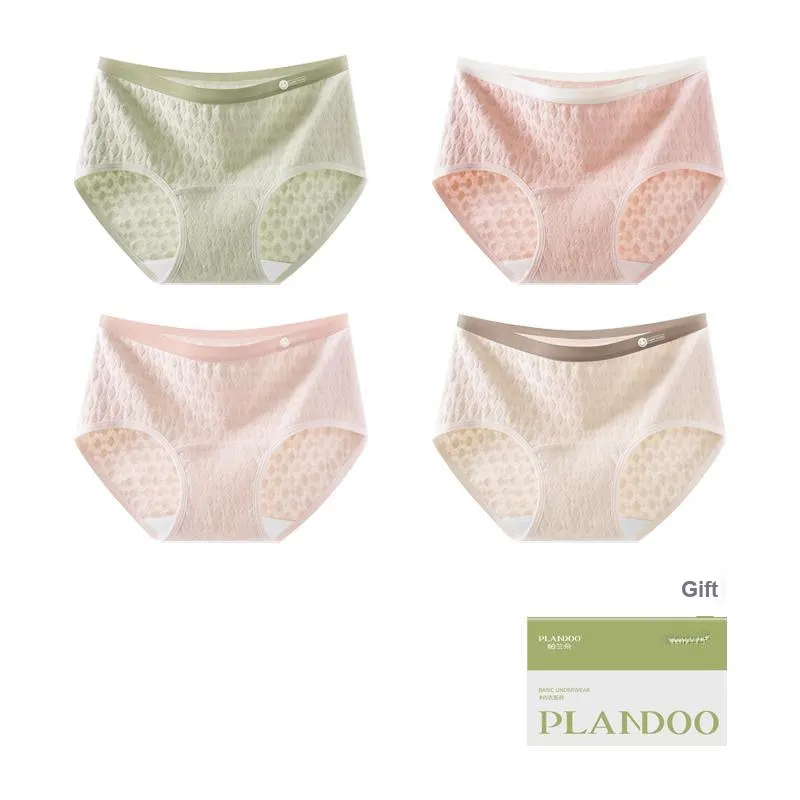 PLANDOO Underpants Women's Shopping Bag 4 Pack-0