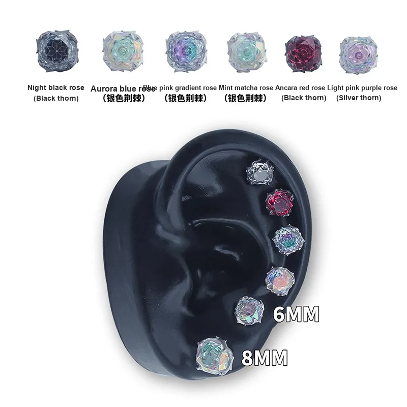 GUDUD Titanium Steel Stud Earrings Unisex-1
