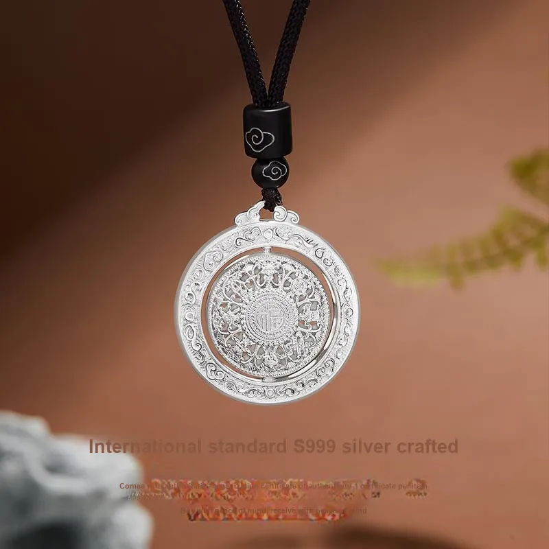 MOLADY 999 Fine Silver Necklaces Unisex-4