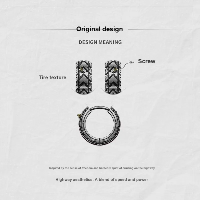 MYSH 925 Sterling Silver Earrings Men's-9