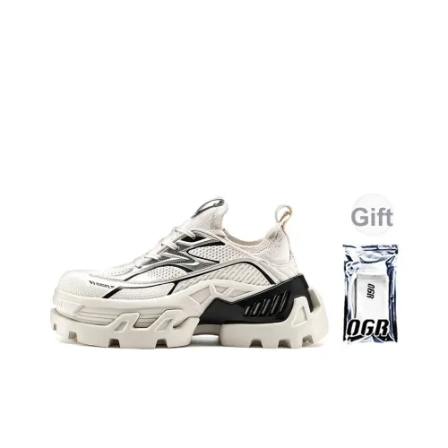 OGR T X Killer Лоферы Killer OG Белый Амортизация Устойчивый к истиранию Увеличение высоты Низкий Топ