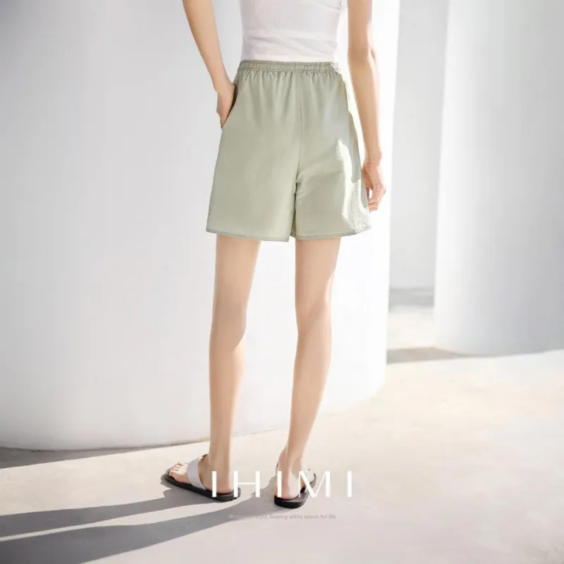 IHIMI Casual Shorts Women's Bird Egg Green-3