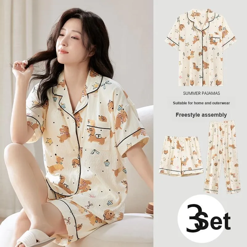 Ta Yan Pajama Set Women's Apricot-1