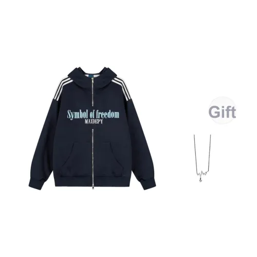 Giyu Темно-синий В комплекте с ожерельем Женские Свитшоты