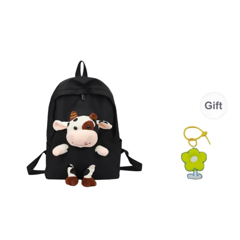 URBAN FOREST Nylon Backpack Unisex Blue/Pink/Black/White/Cow Color-12