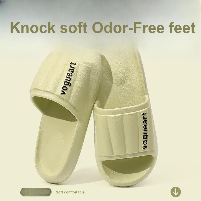 Foot Recreation Home Practical Summer Slip Resistant Quiet Bathroom Bathing Soft Sole Slippers-17