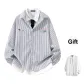 Black White Stripes+White[Shirt]
