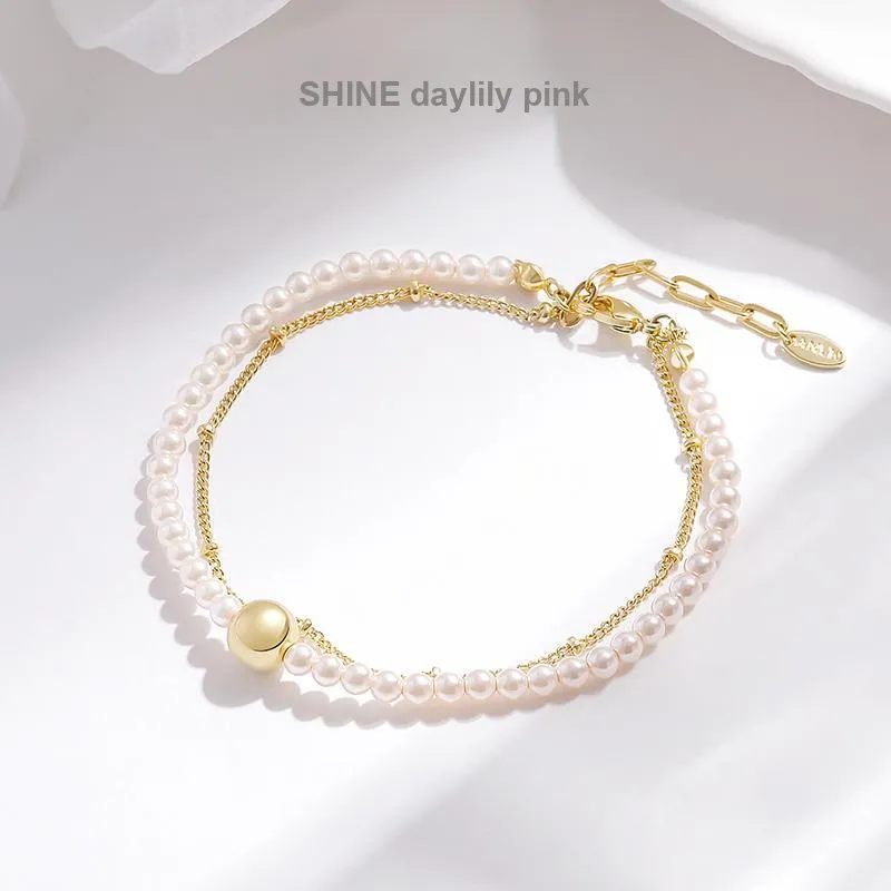 SHINE Copper Shell Beads Bracelets Women's-1