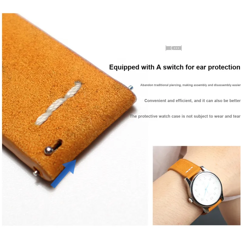 SHIRUI Accessories Watch Bands Omega Compatibility 19/20/21mm Genuine Leather Material Unisex-4