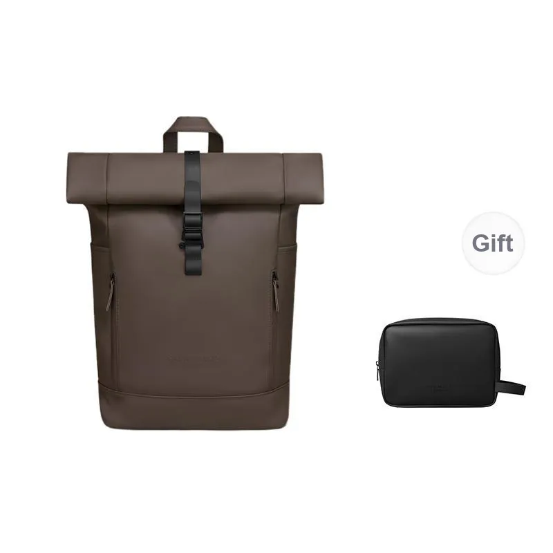 Gaston Luga PU Material Backpack Regular Unisex Multicolor-10