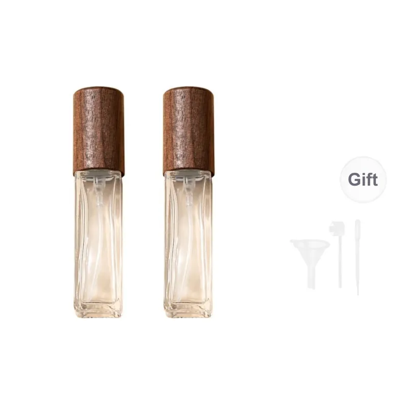NILIYA Sample Press Bottle Walnut Wood Perfume Bottles With Dividers Glass Empty Bottle-6