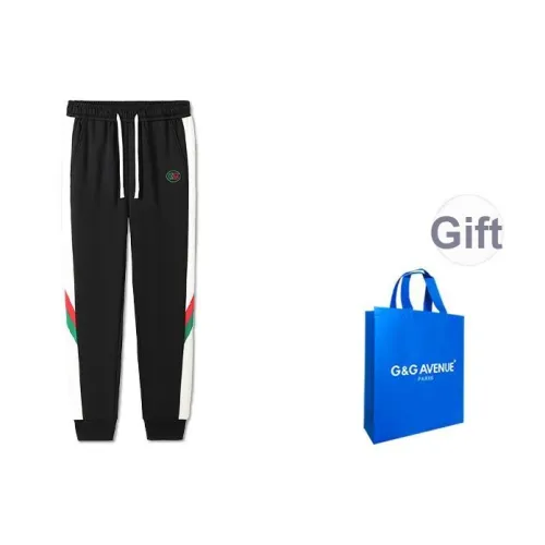 G G AVENUE Черные Унисекс Повседневные Штаны