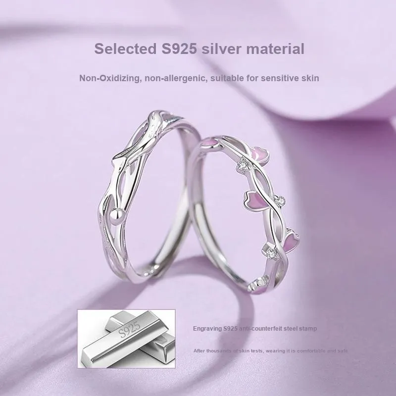 Diamond International 925 Sterling Silver Rings Unisex-3
