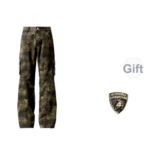 AUTOMOBILI LAMBORGHINI Джинсы Унисекс Камуфляж