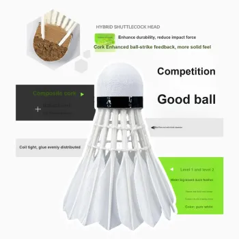 Antarctic Winds 12 Pack Water Duck Feather Big Board Duck Feather Indoor And Outdoor Shuttlecocks