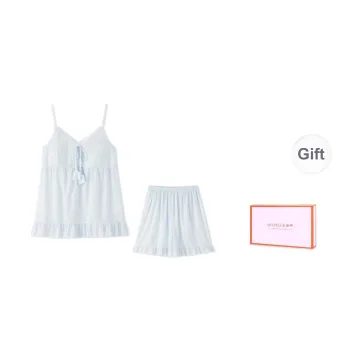 ANVINAL Pajama Set Women's Gift Box Set Blue