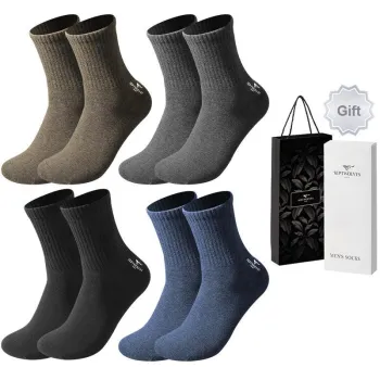 SEPTWOLVES Knee High Socks Men's Gift Box Set+Shopping Bag
