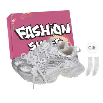 LURAD Chunky Sneakers Women's Silver