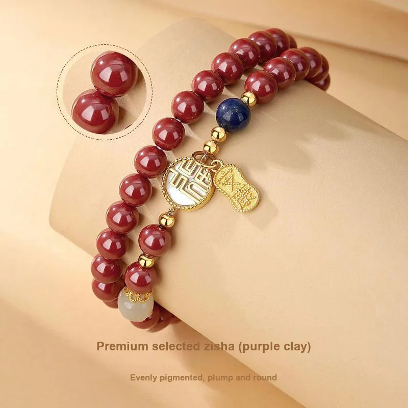 Royal Heaven's Choice Cinnabar Bracelets Unisex-3