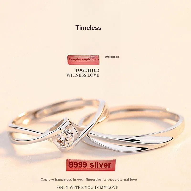 MISS TOOYA S999 Fine Silver Rings Unisex-1
