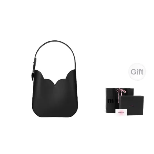 Muuluu Shoulder Bags Black With Heartbeat Box