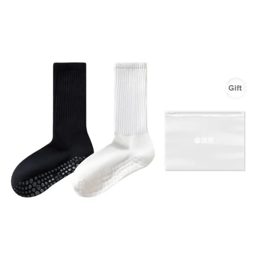 Temooues Mid Calf Socks Women's Shopping Bag Combo Set