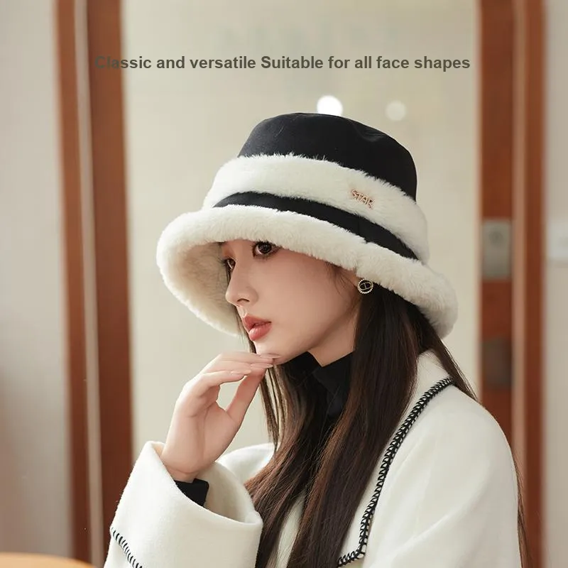 Shizhu Thickened Bucket Hats Women's-4
