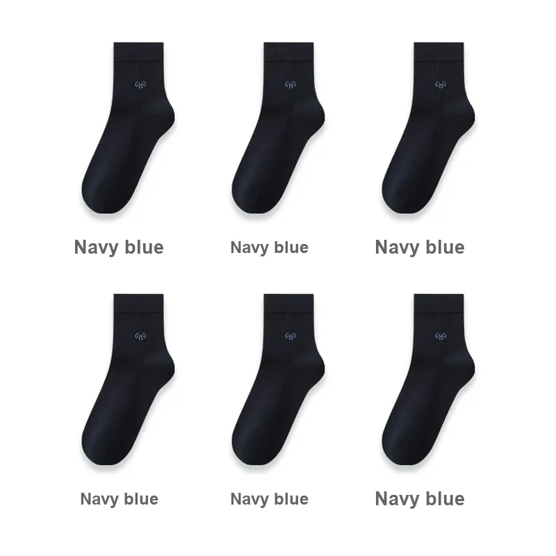 H YXIANG Mid Calf Socks Men's 6 Pack-43