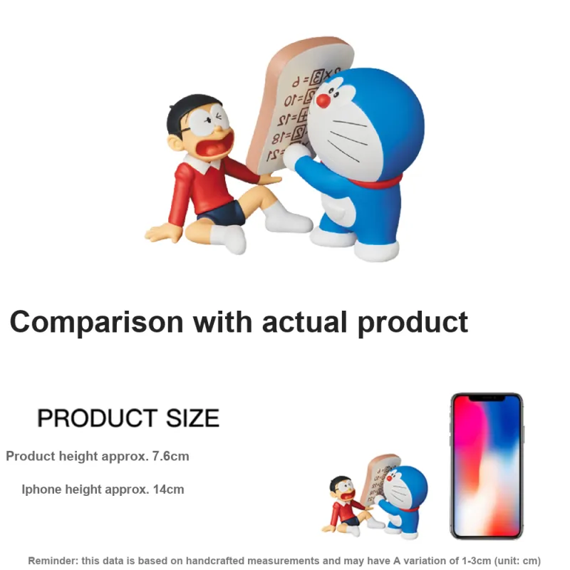 Medicom Toy Prop Doraemon UDF Nobita Memory Puffy Hang Tag Box 100% 7.6cm-2