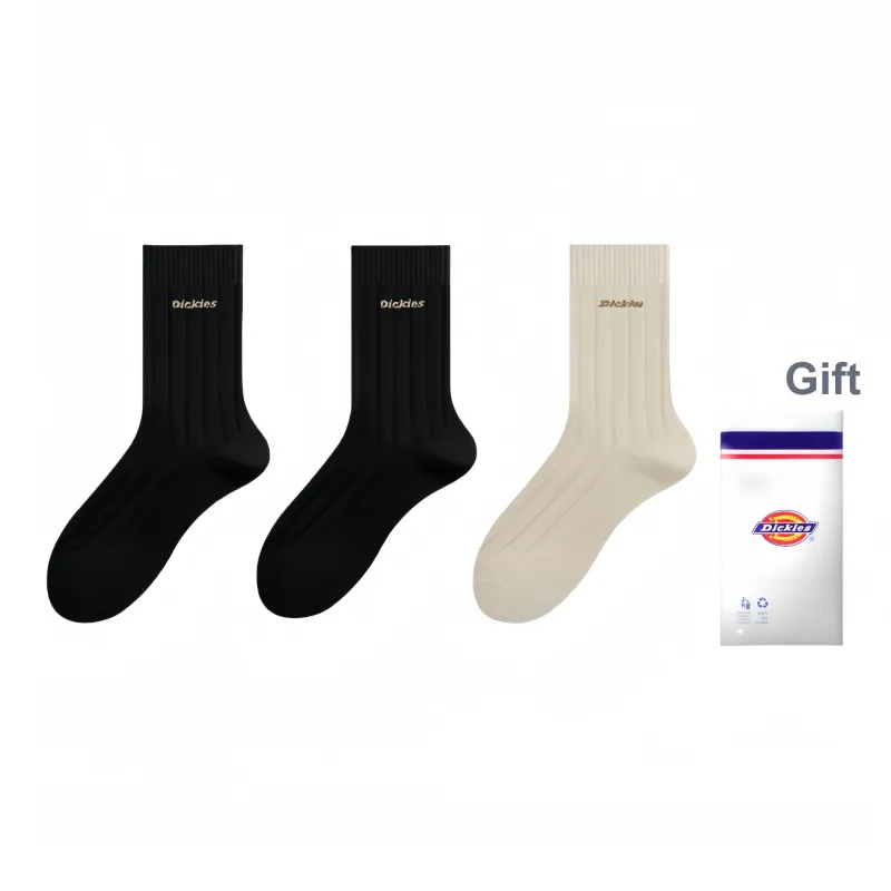 Dickies Classic Solid Color Comfortable Fall Winter Crew Socks Men's-6