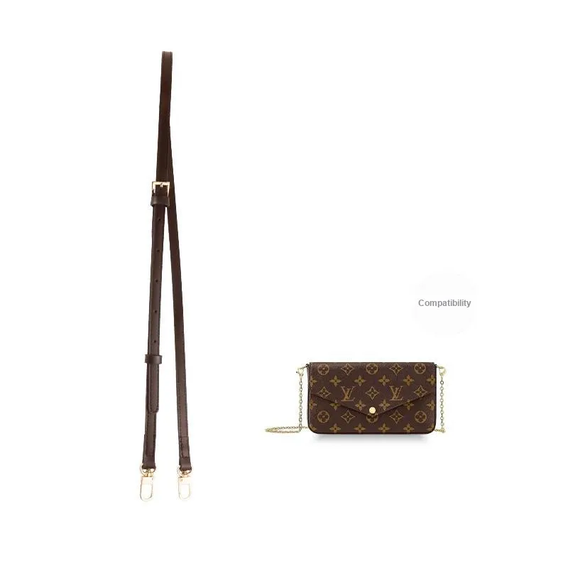 Cow Leather Bag Shoulder Strap Women's Color Changing Leather/Coffee-5