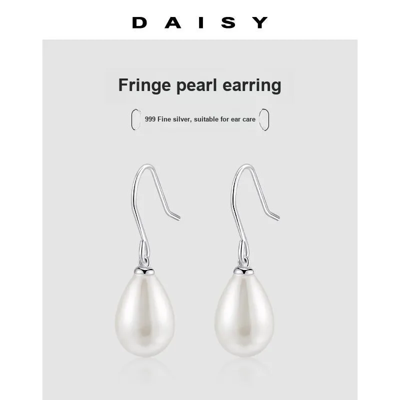 Daisy Dream 999 Fine Silver Earrings Women's-3
