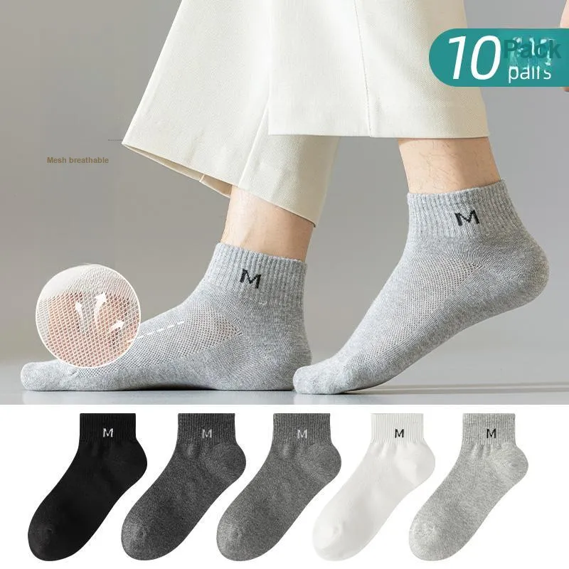Cotton Gene Ankle Socks Men's 5 Pack-1