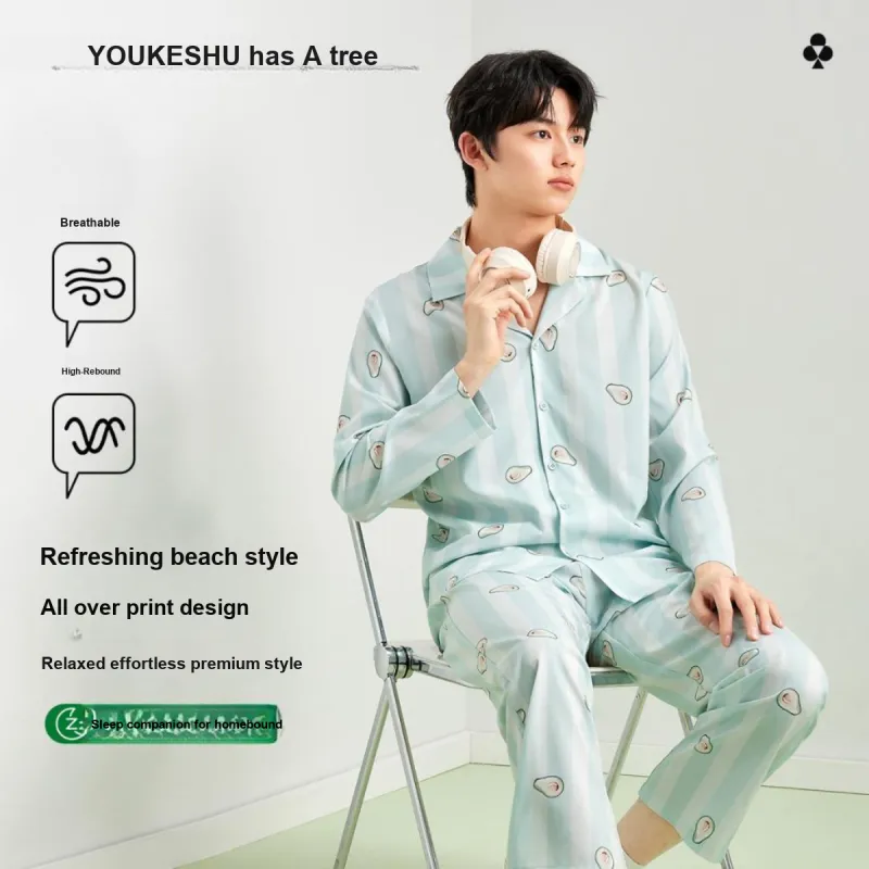 YOUKESHU Pajama Set Men's Shopping Bag-18
