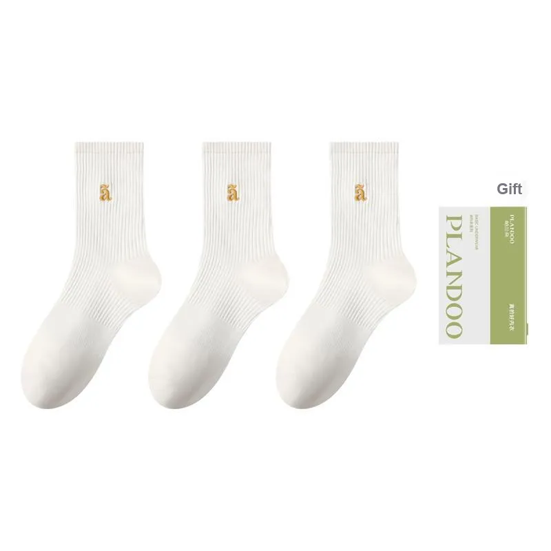 PLANDOO Mid Calf Socks Men's Box Of 3 Pairs-13