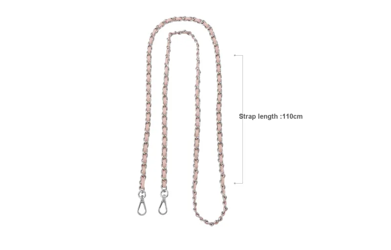 Lan Bao Fan Microfiber Bag Strap Women's Pink, White-60
