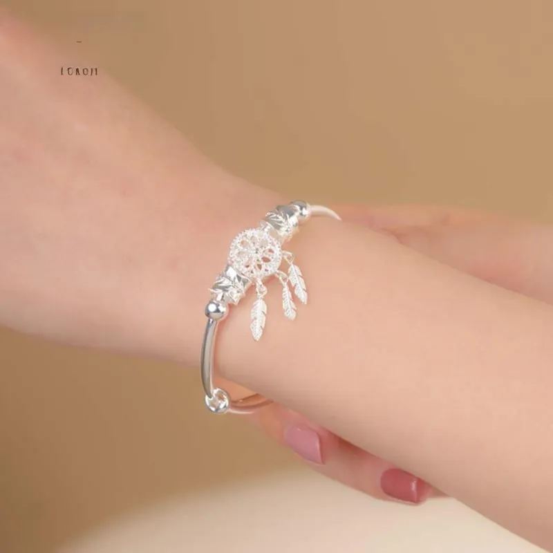Fu Ru Ji S999 Fine Silver Bangles Women's-1