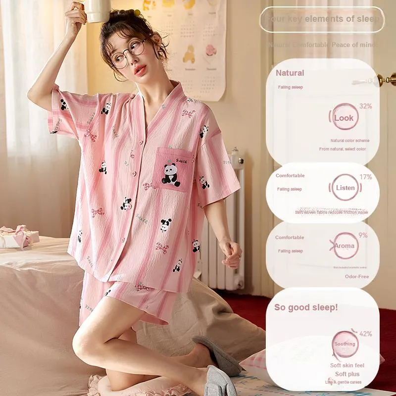 MIIOW Cool One Summer Series Pajama Set Women's Pink-1