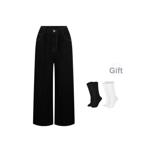 BSEVENI Черные Женские Джинсы