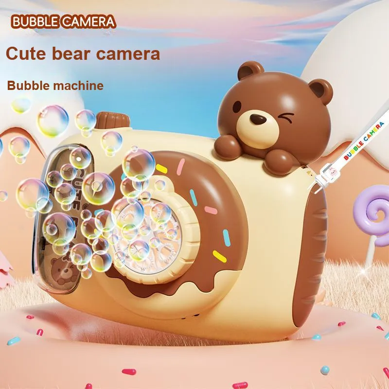 TEMI Fully Automatic Cartoon Camera With Electric Light, Non Leakage Design Bubble Machines-5