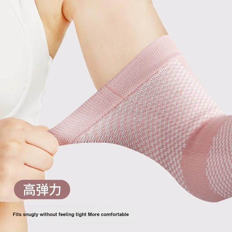 NAILEKESI Running Mountaineering Elbow Pads Breathable Warm Pink Black Polyester Elastane Comprehensive Protective-2