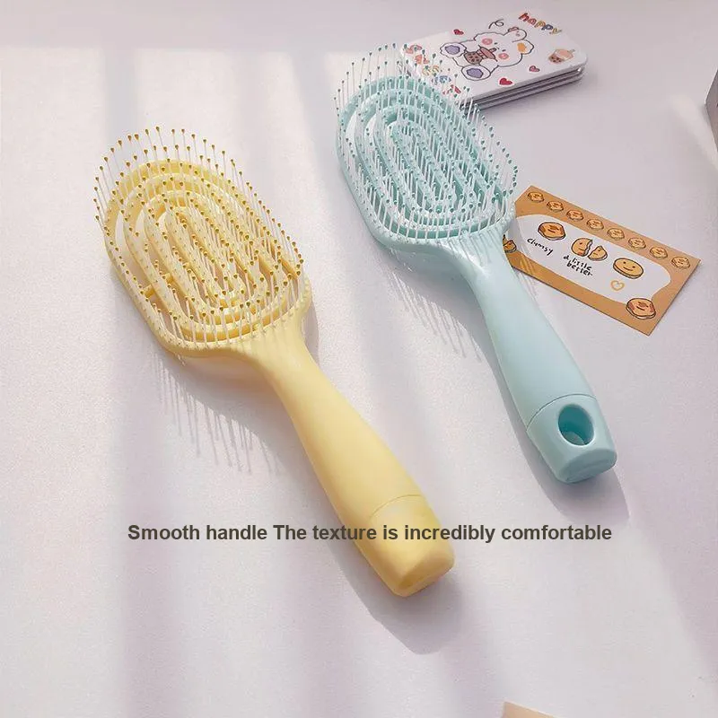 ZHENZI Macaron Color Rib Comb Air Cushion Volumizing Comb Massage Comb High Hairline Dry And Wet Dual Use-8