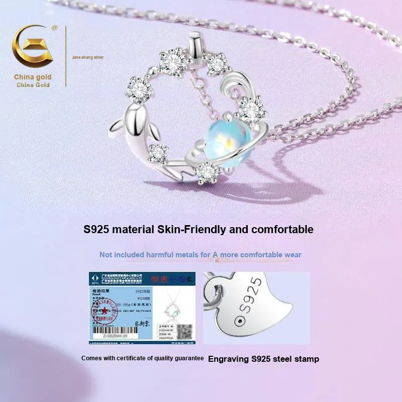 ZSY Silver 925 Necklaces Women's-3