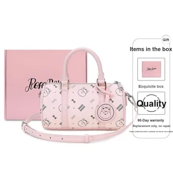 ROSEDAWN PVC Boston Bag Crossbody Handbags Regular Women's Pink