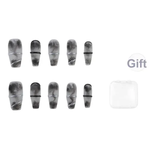 Song Biography Китайский стиль Чернила Смешанный Модный Осветляющий False Nail Средний LADDER 25 мм