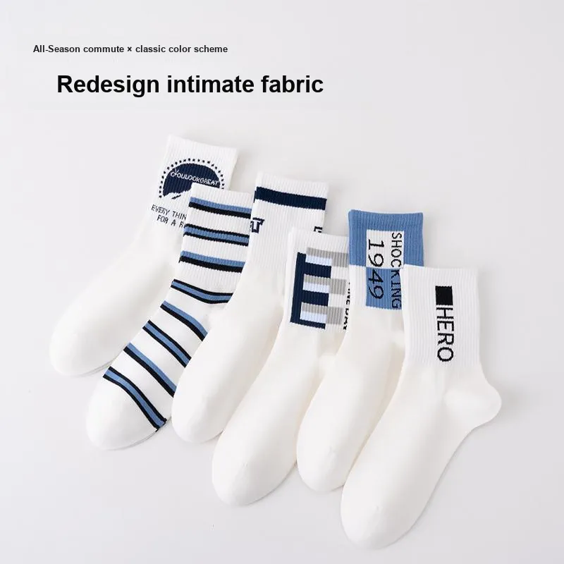 Montagut Mid Calf Socks Men's 5 Pack-6